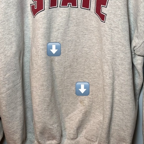 Vintage Confused State Crewneck Men’s 2XL Gray Hanes Sweatshirt - Funny  College - Picture 7 of 7